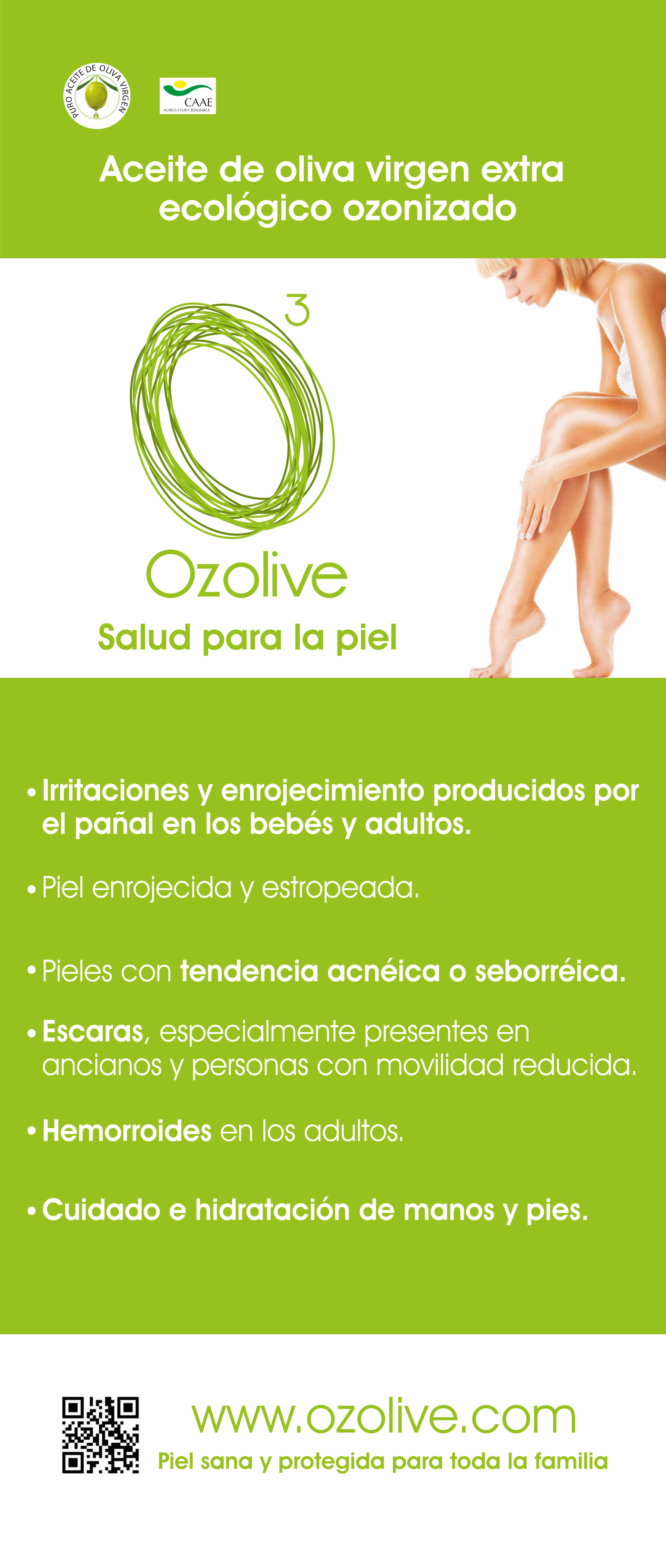 Aceite ozonizado para las irritaciones y problemas de la piel. 100% natural